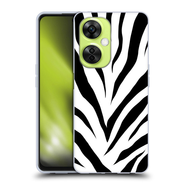 Grace Illustration Animal Prints Zebra Soft Gel Case for OnePlus Nord CE 3 Lite 5G