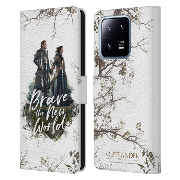 Outlander Composed Graphics Brave The New World Leather Book Wallet Case Cover For Xiaomi 13 Pro 5G