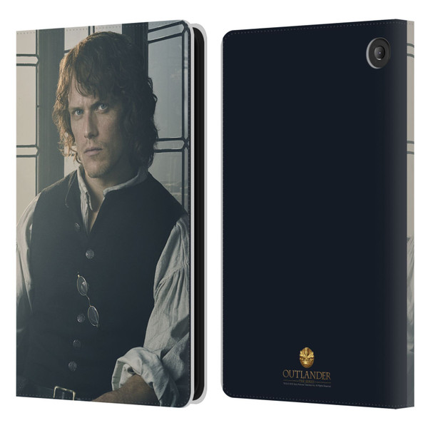 Outlander Characters Jamie Fraser Leather Book Wallet Case Cover For Amazon Fire 7 2022