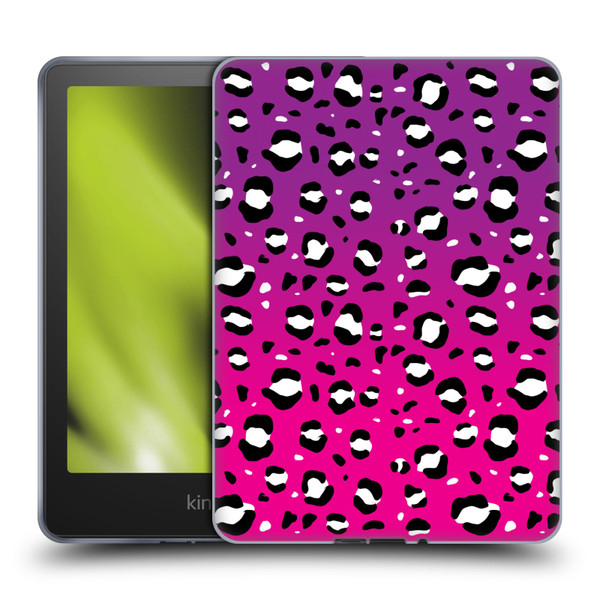 Grace Illustration Animal Prints Pink Leopard Soft Gel Case for Amazon Kindle Paperwhite 5 (2021)