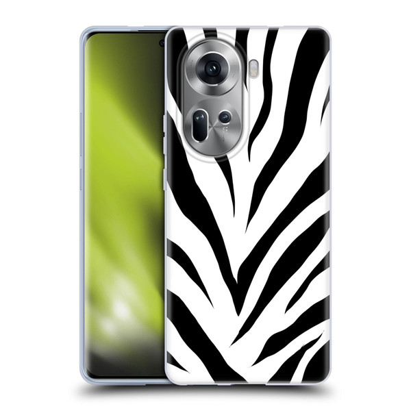 Grace Illustration Animal Prints Zebra Soft Gel Case for OPPO Reno11