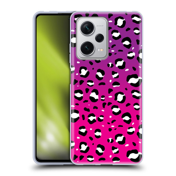 Grace Illustration Animal Prints Pink Leopard Soft Gel Case for Xiaomi Redmi Note 12 Pro+ 5G