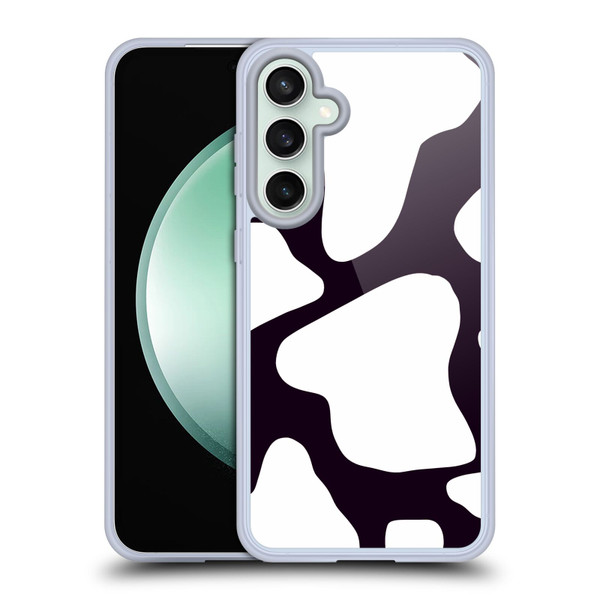 Grace Illustration Cow Prints Black And White Soft Gel Case for Samsung Galaxy S23 FE 5G