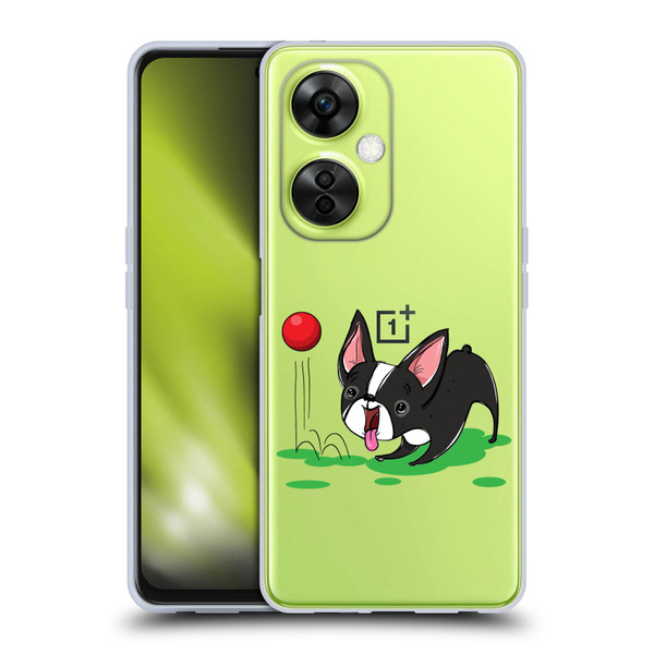 Grace Illustration Dogs Boston Terrier Soft Gel Case for OnePlus Nord CE 3 Lite 5G