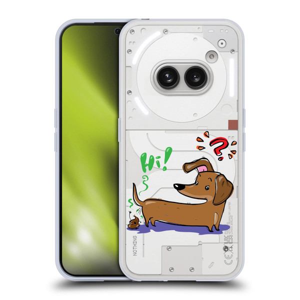 Grace Illustration Dogs Dachshund Soft Gel Case for Nothing Phone (2a)