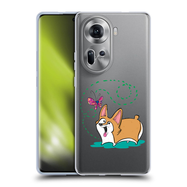 Grace Illustration Dogs Corgi Soft Gel Case for OPPO Reno11