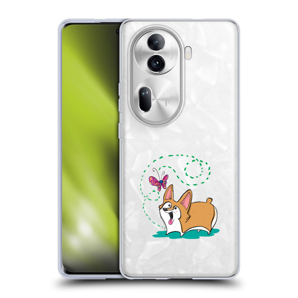 Grace Illustration Dogs Corgi Soft Gel Case for OPPO Reno11 Pro