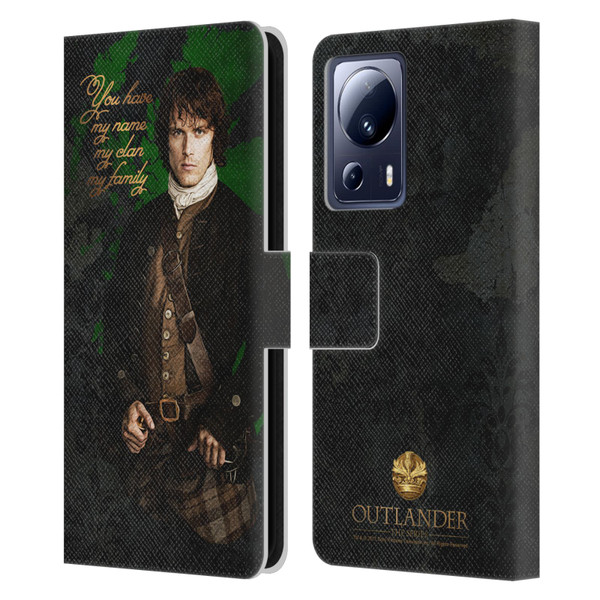 Outlander Portraits Jamie Leather Book Wallet Case Cover For Xiaomi 13 Lite 5G