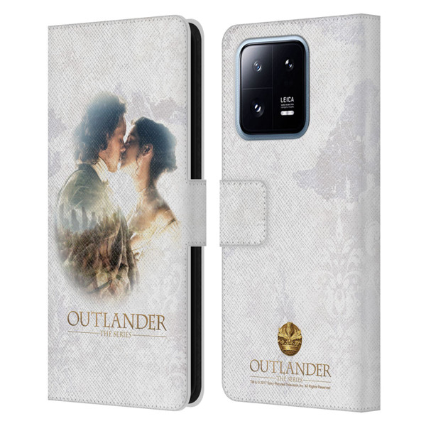 Outlander Portraits Claire & Jamie Kiss Leather Book Wallet Case Cover For Xiaomi 13 Pro 5G