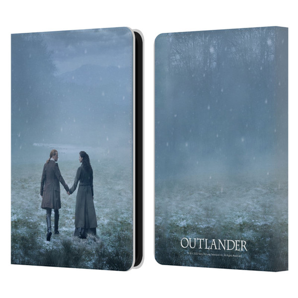 Outlander Season 6 Key Art Jamie And Claire Leather Book Wallet Case Cover For Amazon Kindle 11th Gen 6in 2022