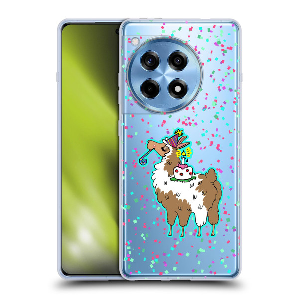 Grace Illustration Llama Birthday Soft Gel Case for OnePlus 12R