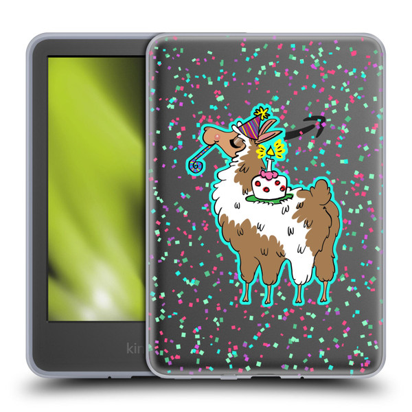 Grace Illustration Llama Birthday Soft Gel Case for Amazon Kindle 11th Gen 6in 2022