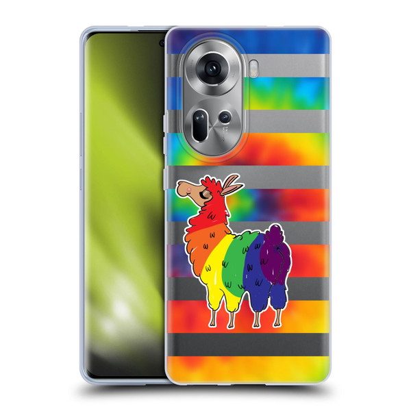 Grace Illustration Llama Pride Soft Gel Case for OPPO Reno11