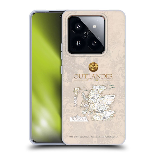 Outlander Seals And Icons Map Soft Gel Case for Xiaomi 14 Pro