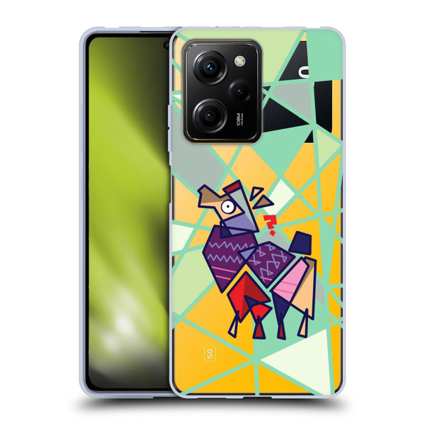 Grace Illustration Llama Cubist Soft Gel Case for Xiaomi Redmi Note 12 Pro 5G
