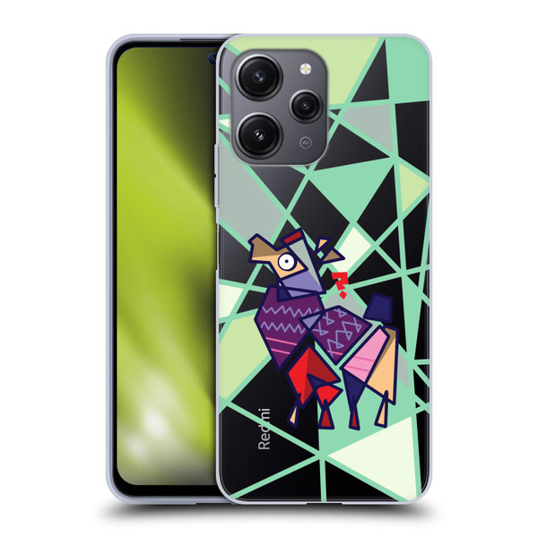 Grace Illustration Llama Cubist Soft Gel Case for Xiaomi Redmi 12