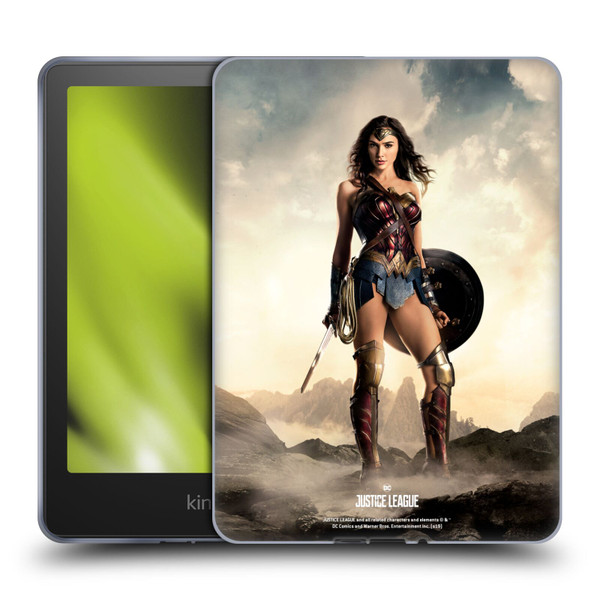 Justice League Movie Character Posters Wonder Woman Soft Gel Case for Amazon Kindle Paperwhite 5 (2021)