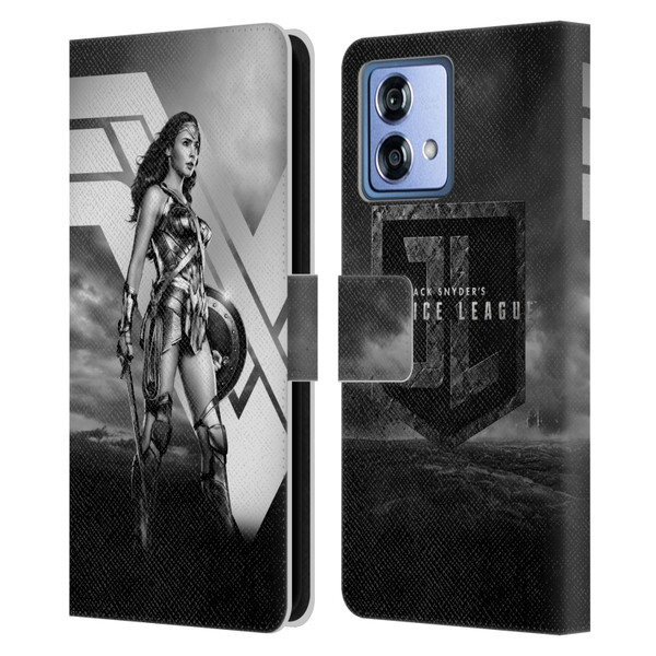 Zack Snyder's Justice League Snyder Cut Character Art Wonder Woman Leather Book Wallet Case Cover For Motorola Moto G84 5G