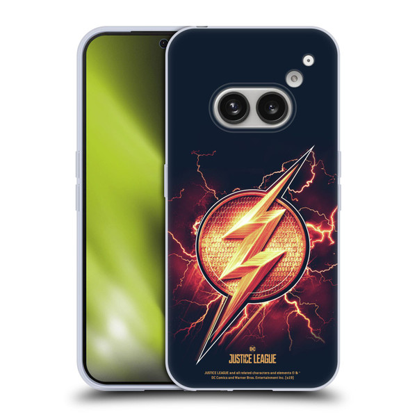 Justice League Movie Logos The Flash 2 Soft Gel Case for Nothing Phone (2a)