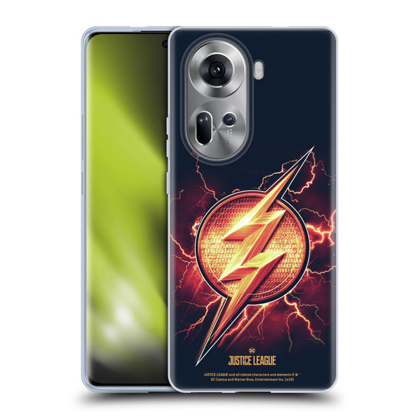 Justice League Movie Logos The Flash 2 Soft Gel Case for OPPO Reno11