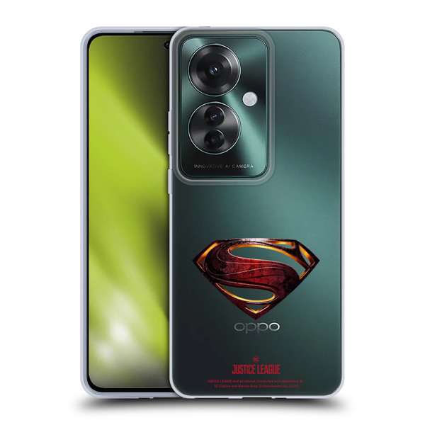 Justice League Movie Logos Superman Soft Gel Case for OPPO Reno11 F 5G / F25 Pro 5G