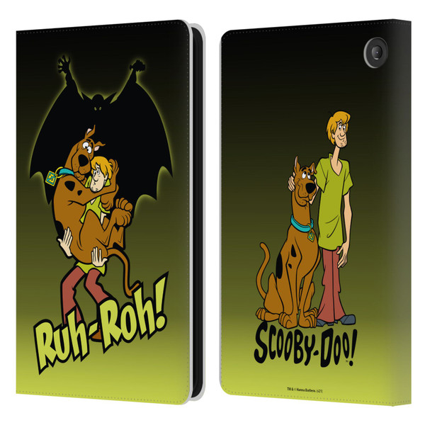 Scooby-Doo Mystery Inc. Ruh-Roh Leather Book Wallet Case Cover For Amazon Fire 7 2022
