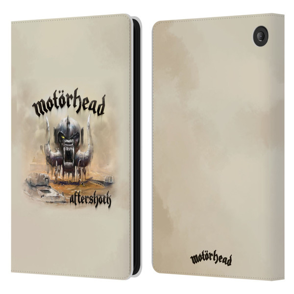 Motorhead Album Covers Aftershock Leather Book Wallet Case Cover For Amazon Fire 7 2022