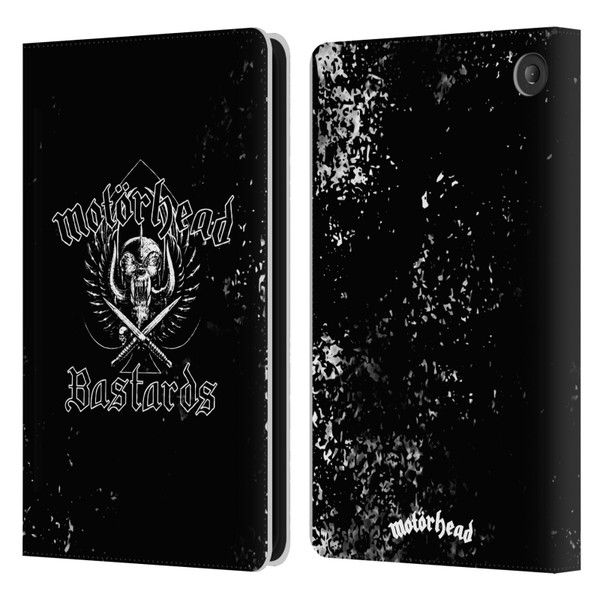 Motorhead Album Covers Bastards Leather Book Wallet Case Cover For Amazon Fire 7 2022