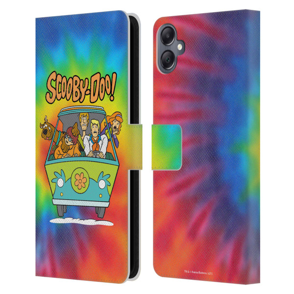 Scooby-Doo Mystery Inc. Tie Dye Leather Book Wallet Case Cover For Samsung Galaxy A05
