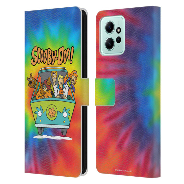 Scooby-Doo Mystery Inc. Tie Dye Leather Book Wallet Case Cover For Xiaomi Redmi 12