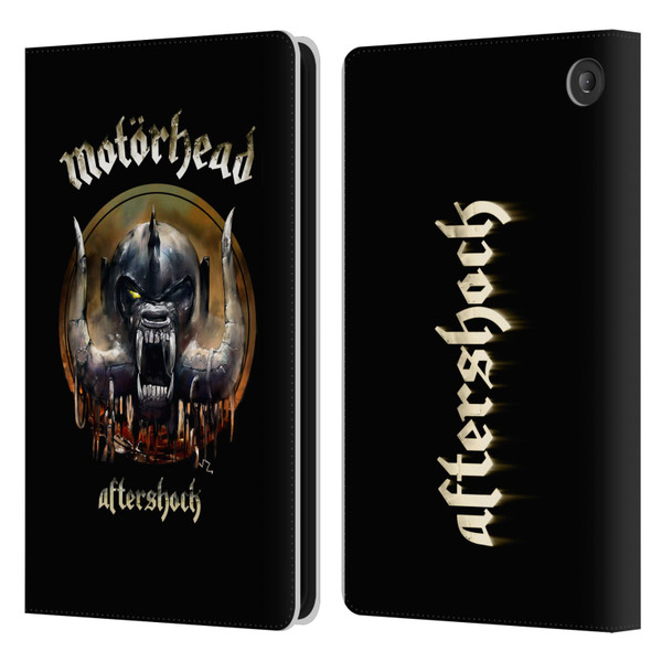 Motorhead Graphics Aftershock Leather Book Wallet Case Cover For Amazon Fire 7 2022