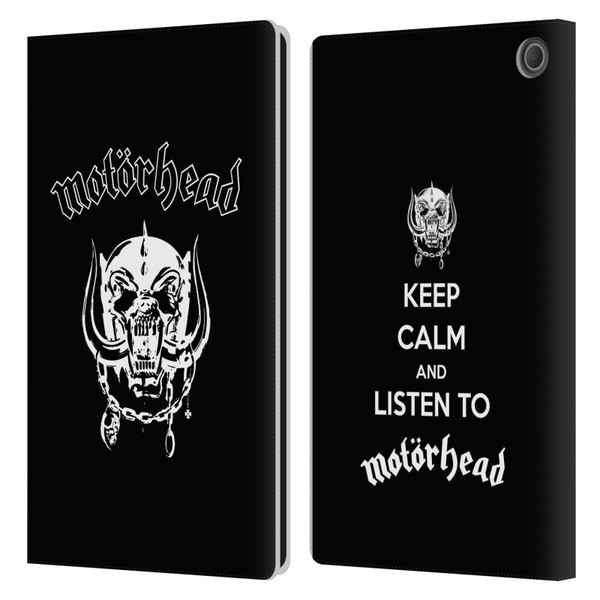 Motorhead Graphics Classic Logo Leather Book Wallet Case Cover For Amazon Fire Max 11 2023