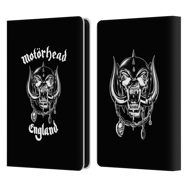 Motorhead Graphics England Leather Book Wallet Case Cover For Amazon Kindle Paperwhite 5 (2021)