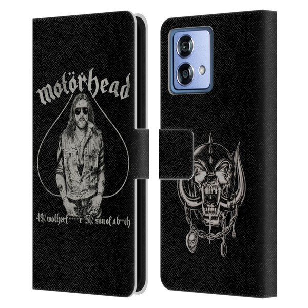 Motorhead Graphics Ace Of Spades Lemmy Leather Book Wallet Case Cover For Motorola Moto G84 5G