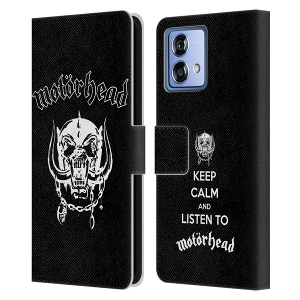 Motorhead Graphics Classic Logo Leather Book Wallet Case Cover For Motorola Moto G84 5G