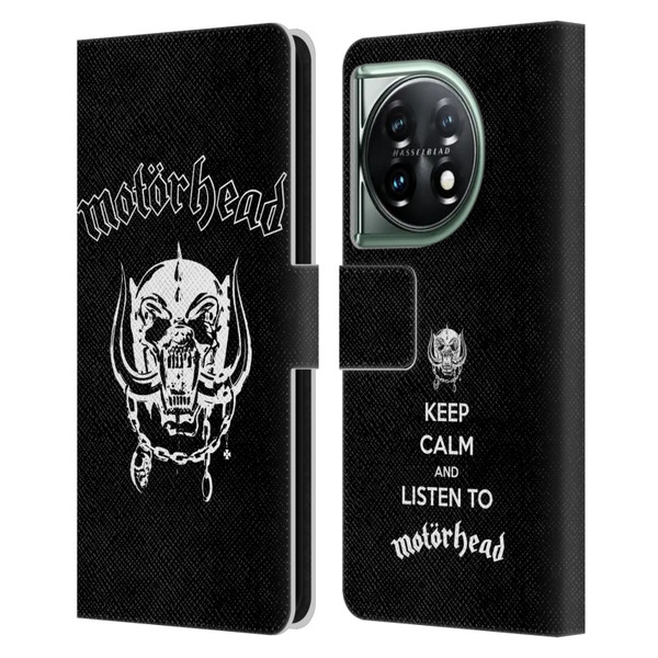 Motorhead Graphics Classic Logo Leather Book Wallet Case Cover For OnePlus 11 5G