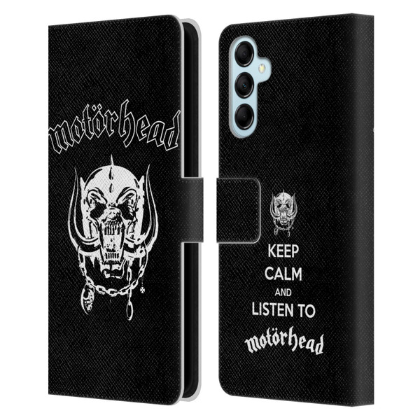 Motorhead Graphics Classic Logo Leather Book Wallet Case Cover For Samsung Galaxy M14 5G