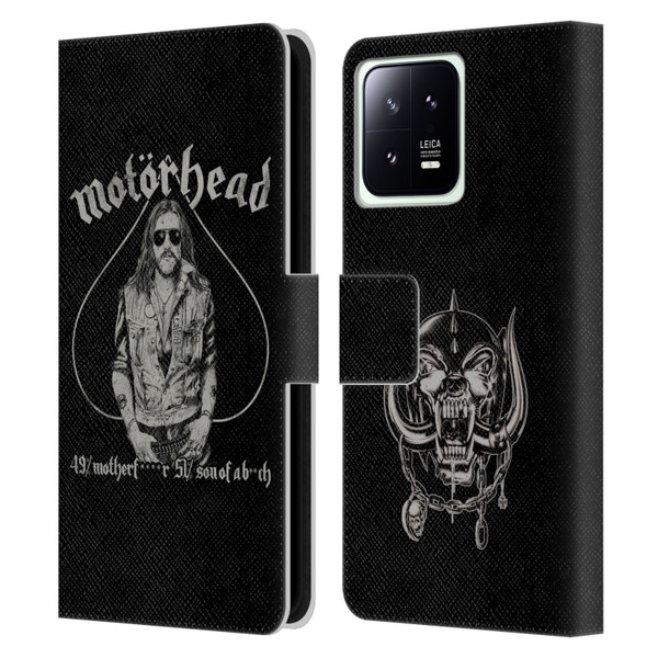 Motorhead Graphics Ace Of Spades Lemmy Leather Book Wallet Case Cover For Xiaomi 13 5G