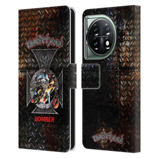 Motorhead Key Art Bomber Cross Leather Book Wallet Case Cover For OnePlus 11 5G