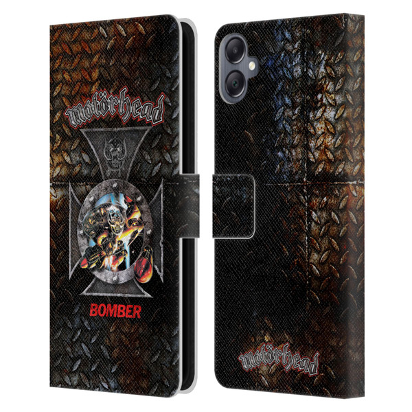 Motorhead Key Art Bomber Cross Leather Book Wallet Case Cover For Samsung Galaxy A05