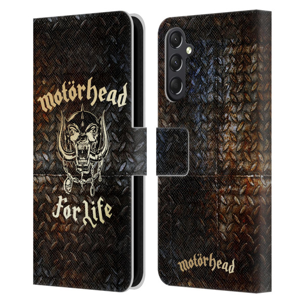 Motorhead Key Art For Life Leather Book Wallet Case Cover For Samsung Galaxy A24 4G / M34 5G