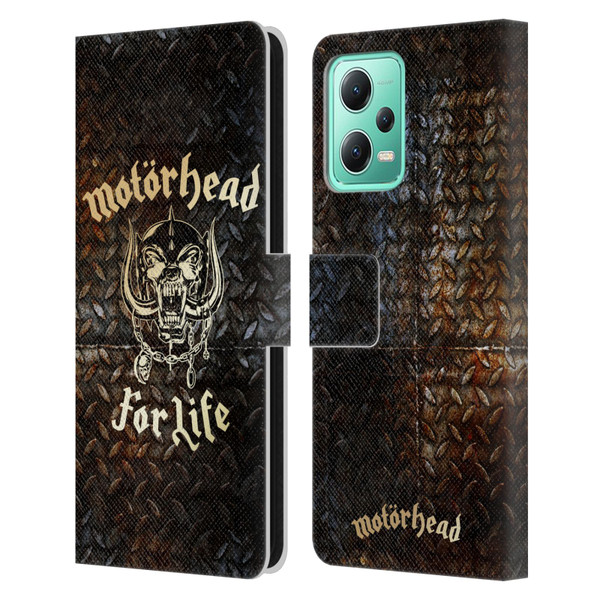 Motorhead Key Art For Life Leather Book Wallet Case Cover For Xiaomi Redmi Note 12 5G