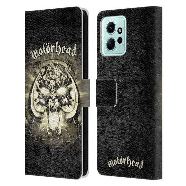 Motorhead Key Art Overkill Leather Book Wallet Case Cover For Xiaomi Redmi 12