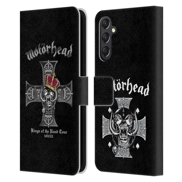 Motorhead Tours Kings Of The Road Leather Book Wallet Case Cover For Samsung Galaxy A24 4G / M34 5G