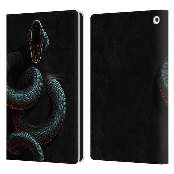 Christos Karapanos Horror 2 Serpent Within Leather Book Wallet Case Cover For Amazon Fire HD 8/Fire HD 8 Plus 2020