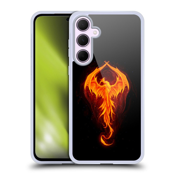 Christos Karapanos Dark Hours Dragon Phoenix Soft Gel Case for Samsung Galaxy A35 5G
