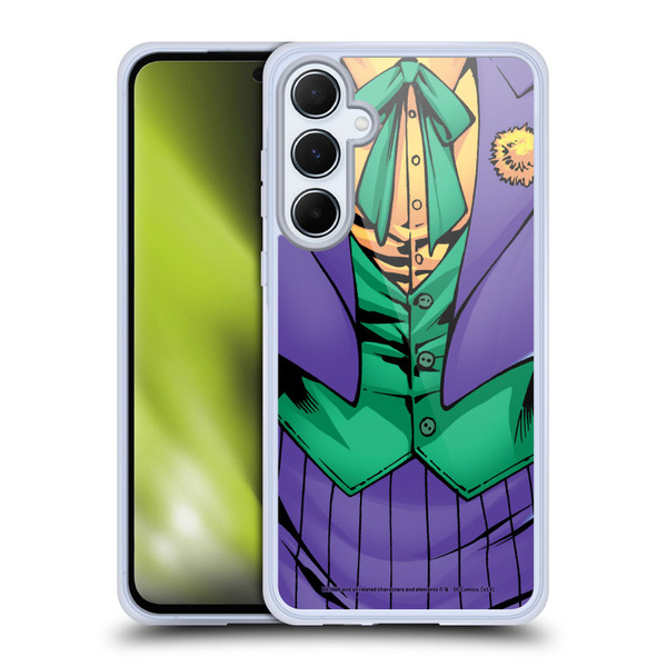 The Joker DC Comics Character Art New 52 Costume Soft Gel Case for Samsung Galaxy A55 5G