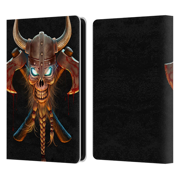 Christos Karapanos Horror 4 Viking Leather Book Wallet Case Cover For Amazon Kindle Paperwhite 5 (2021)