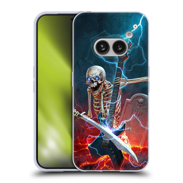 Christos Karapanos Key Art Metal Skeleton Soft Gel Case for Nothing Phone (2a)