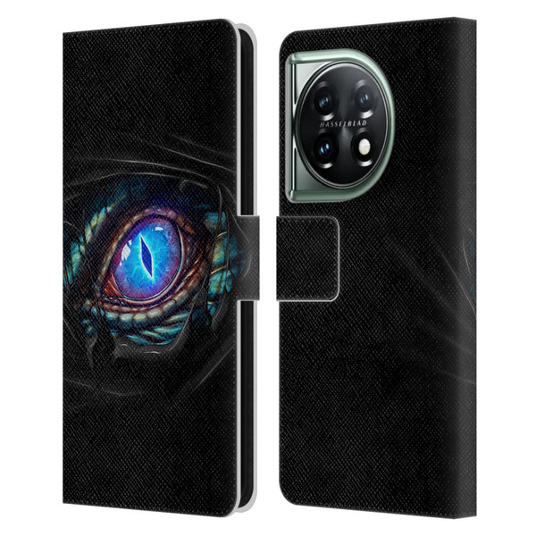 Christos Karapanos Mythical Dragon's Eye Leather Book Wallet Case Cover For OnePlus 11 5G